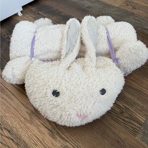 Pottery Barn Kids Cream Bunny Plush sleeping bag